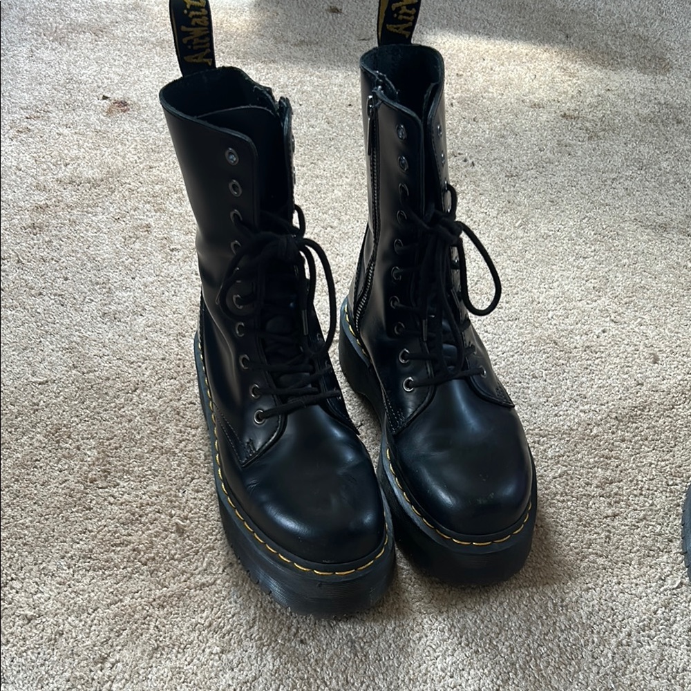 Dr. Martens Black Lace Up Combat Boots